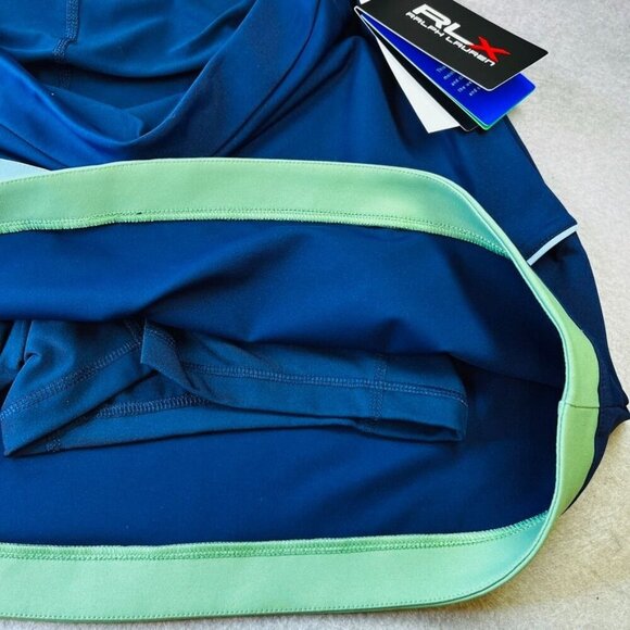 RLX Ralph Lauren Women's Golf Skort 15" Size L Faux Wrap Stretch Jersey Tennis - Picture 15 of 16